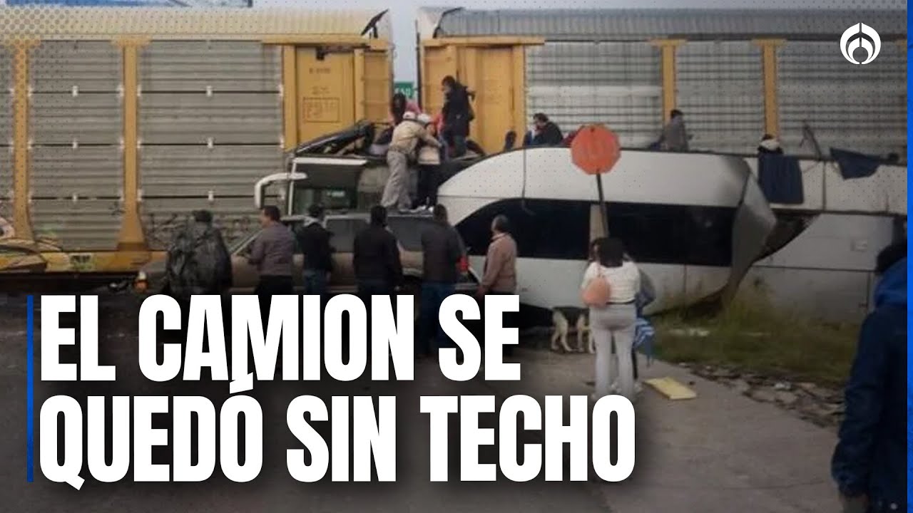 Tragedia en el Edomex: Tren arrolla autobús y suma 13 muertos