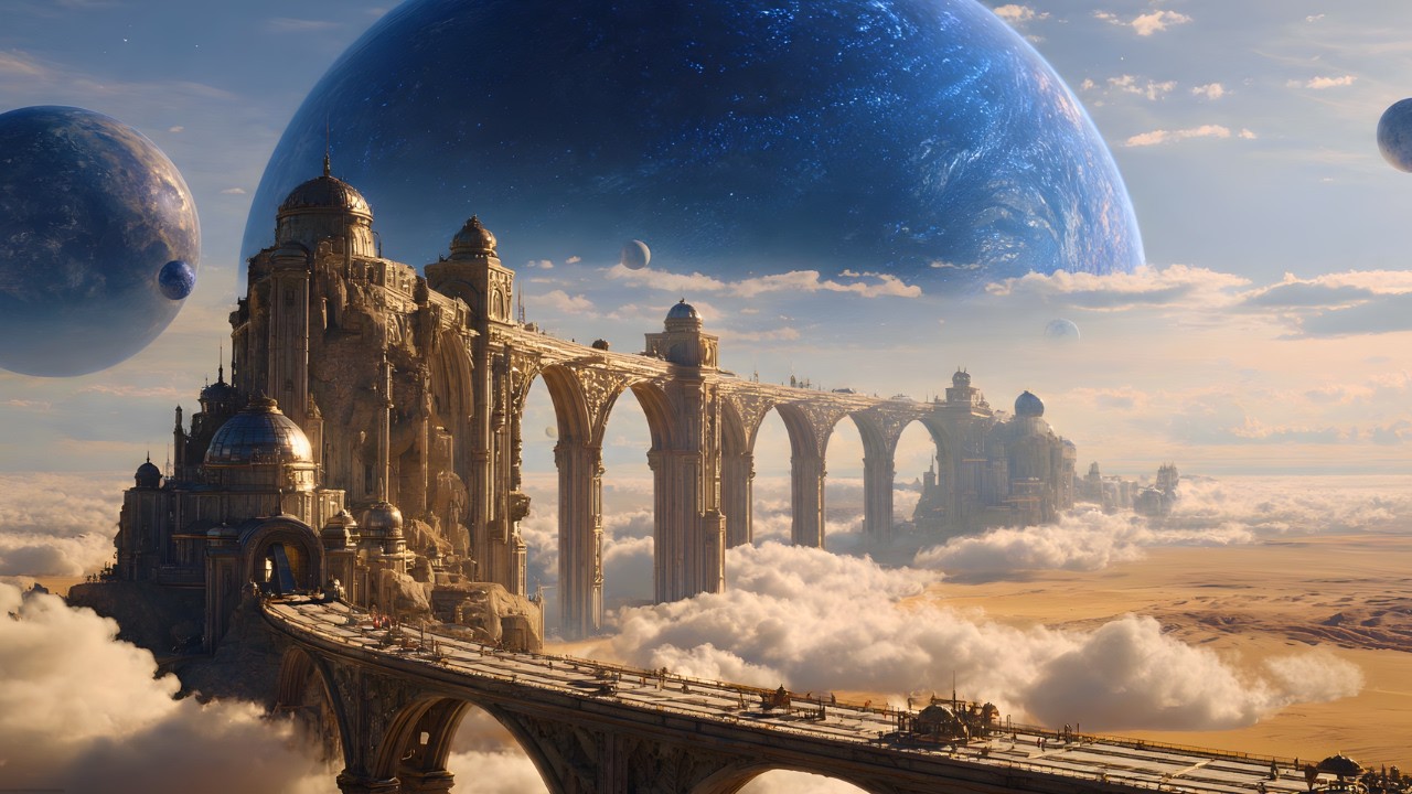 Silent Star Cities — Deep Space Ambient & Endless Cosmic Architecture | 4K