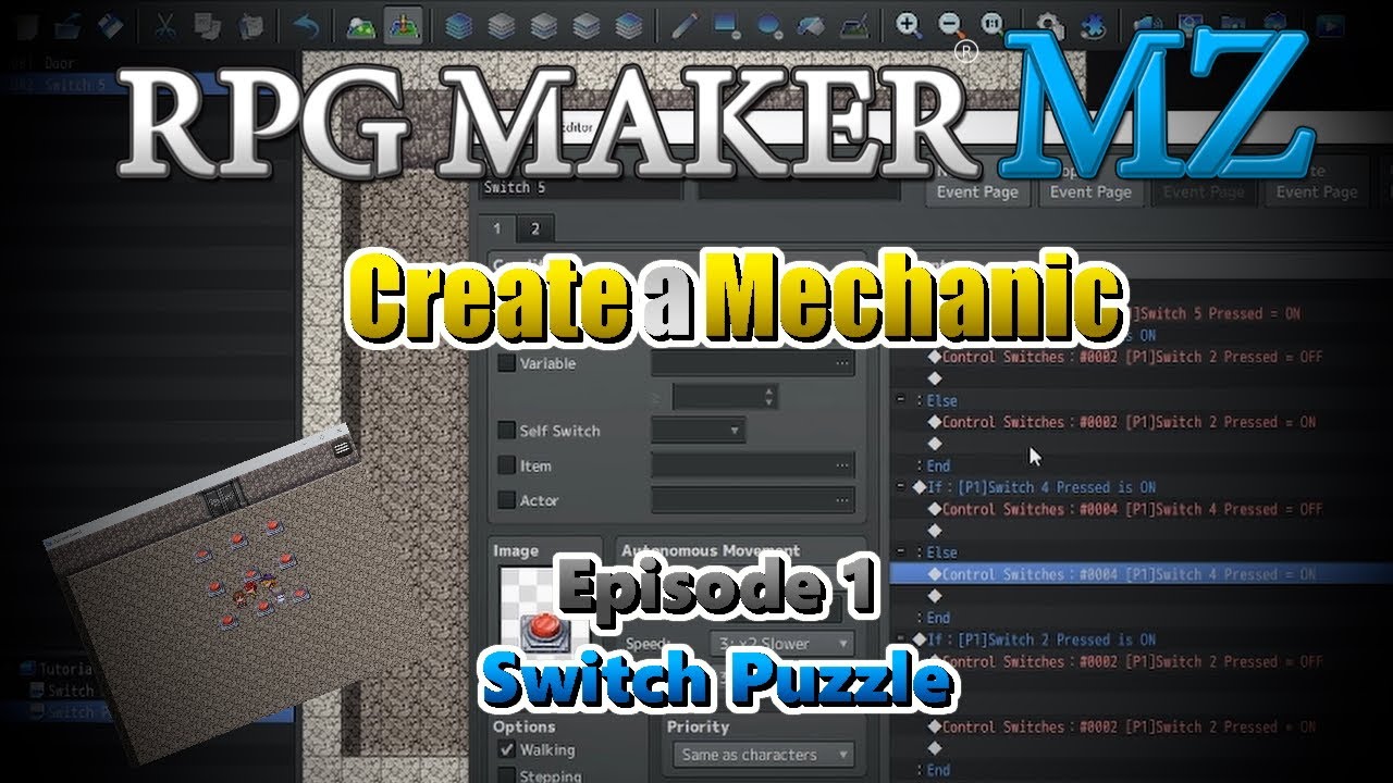 Create-a-Mechanic: Switch Puzzle [RPG Maker MZ/MV Tutorial]