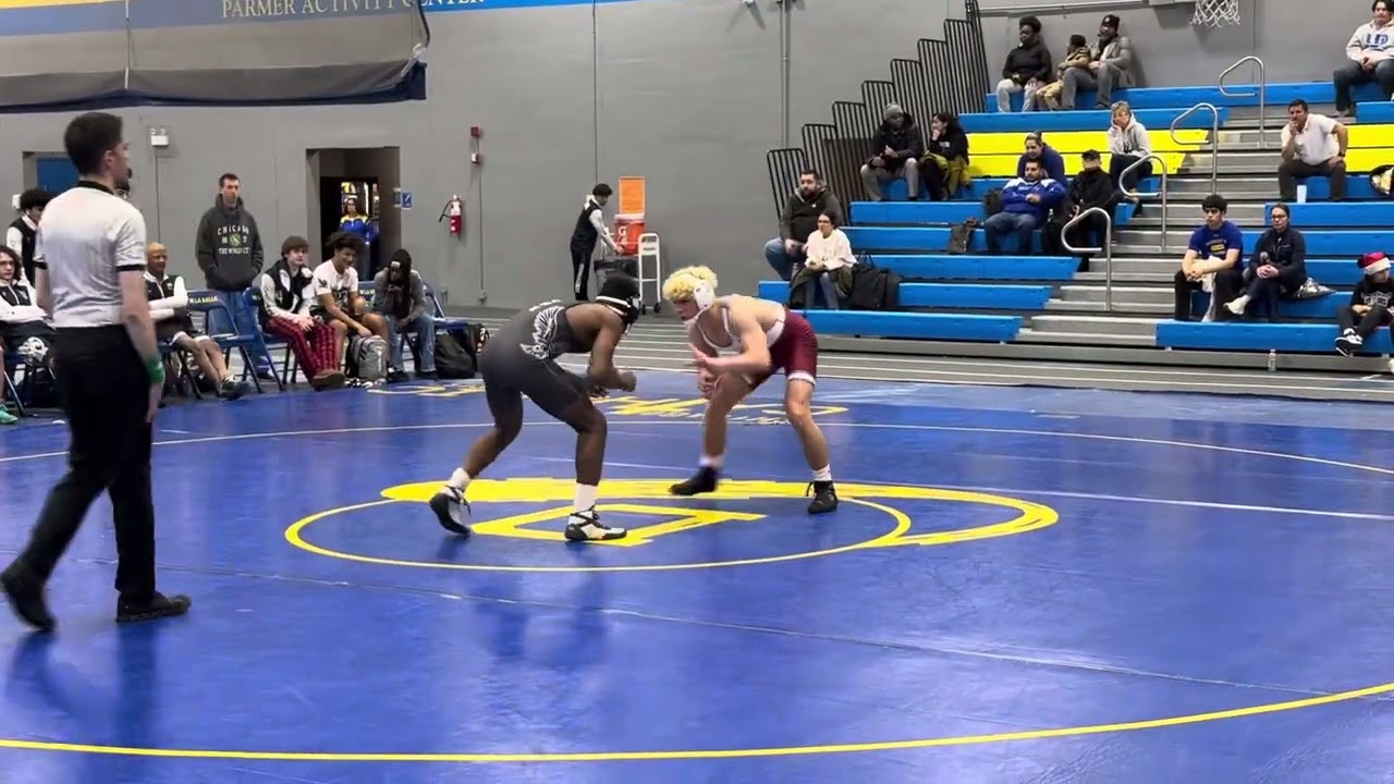 2024-12-12 Tyler Jones (Wheaton Academy) fall over Marcell Thompson (Hope Academy