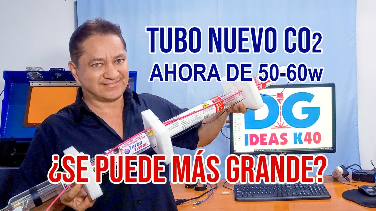 CAMBIO DE TUBO LASER DE CO2, AHORA DE 50-60w EN CORTADORA Y GRABADORA DE 40w. ¿SE PUEDE MÁS GRANDE?