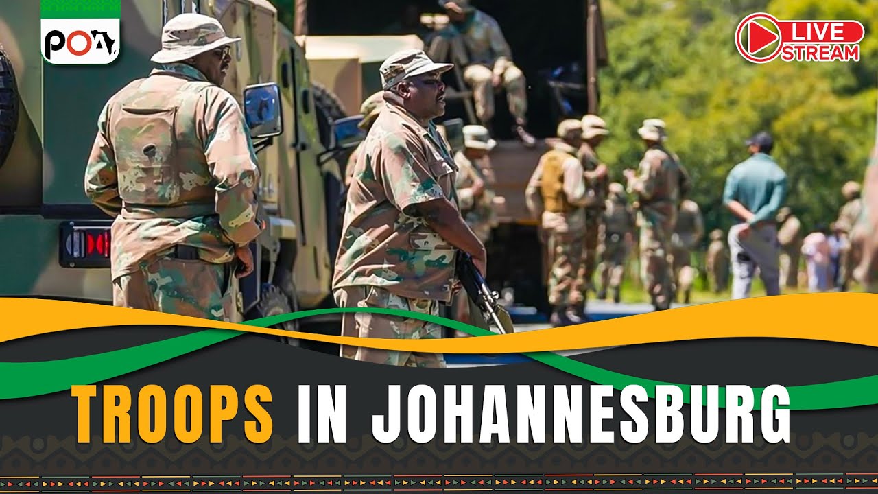 South African soldiers deploy in Johannesburg to tackle crime, gangs