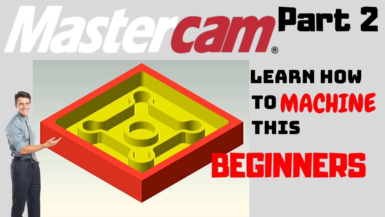 Карман станка с островом разной высоты. Учебное пособие по фрезерованию Mastercam 2019: для начин...