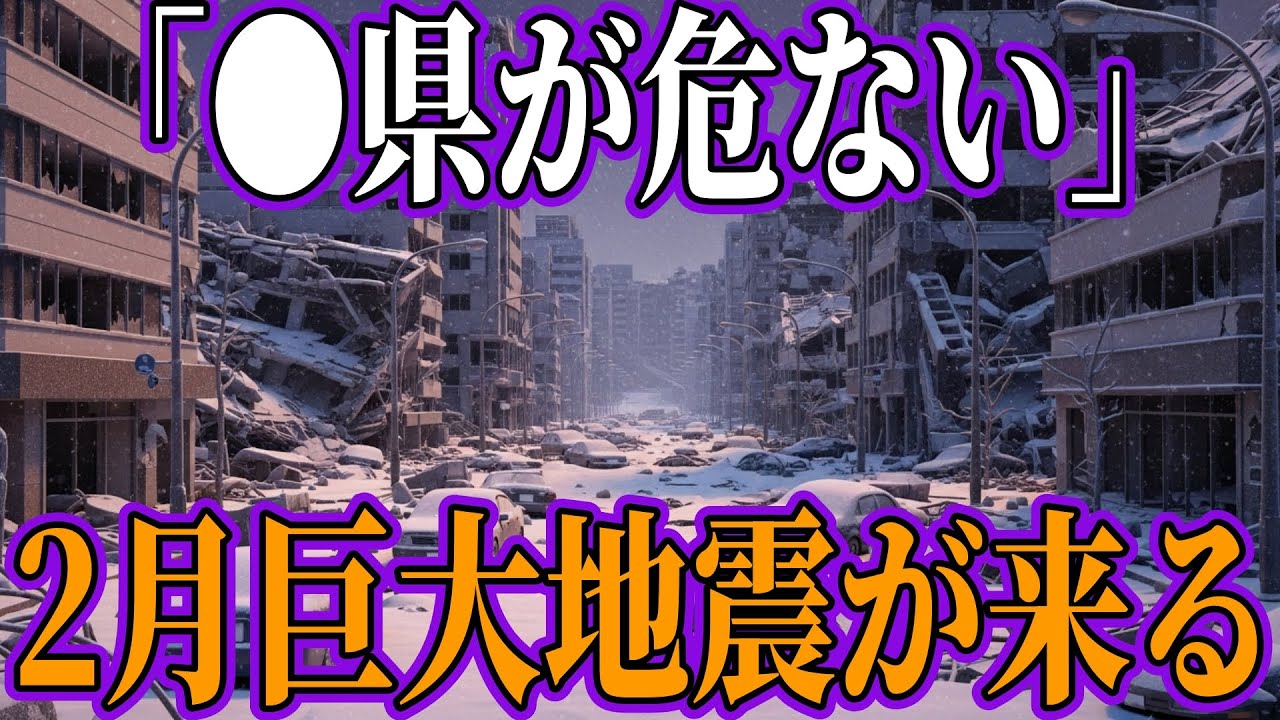 2026年2月●県で巨大地震が来る!?エドガー・ケーシーが残した記録に書かれた予言がヤバすぎた!?【都市伝説　ミステリー　自然災害】
