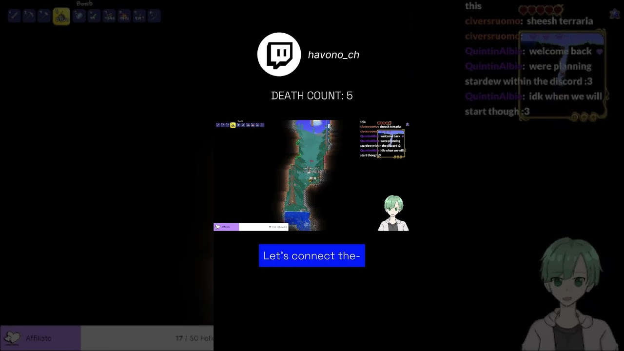 HOW NOT TO MINE IN #terraria #steam #gaming #pcgaming #twitch
