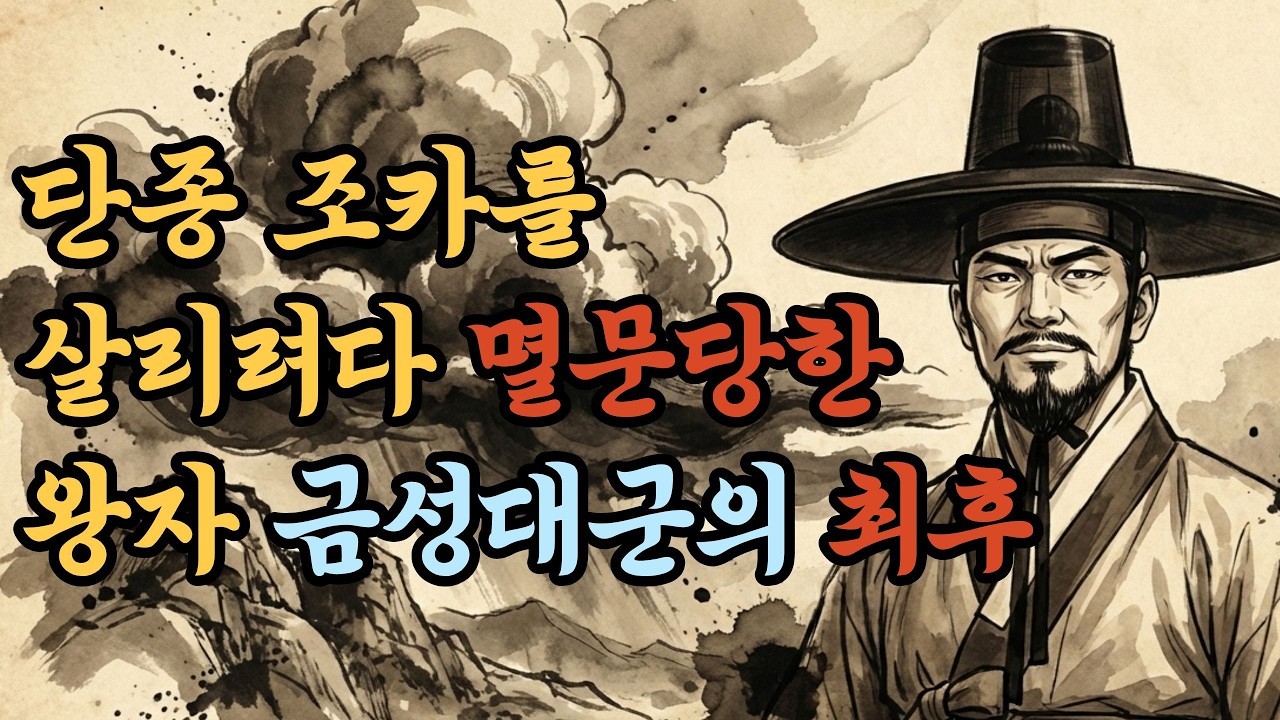 [반만년한국사] 세조가 끝까지 죽이기 싫었던 동생 금성대군에게 결국 사약을 내린 이유ㅣ#금성대군 #조선역사 #형과의혈투 #역사이야기 #인간의도리