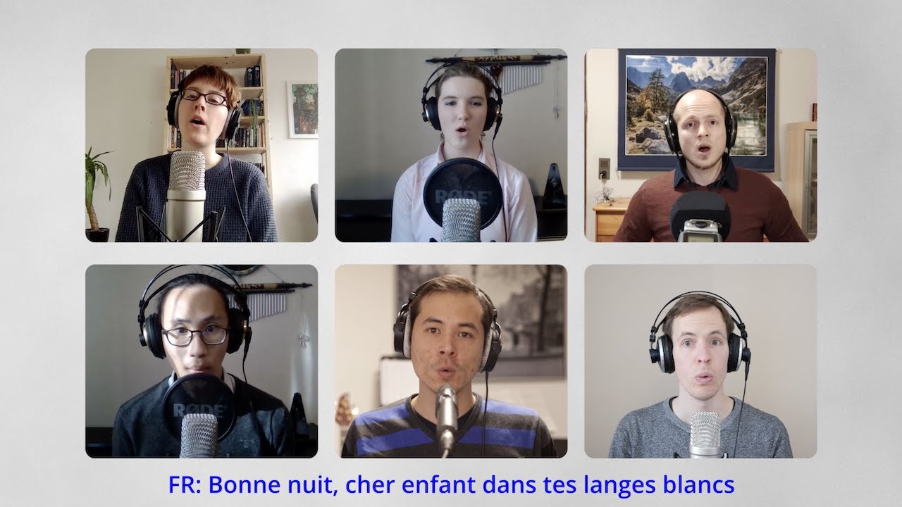Brahms' Lullaby [trilingual Jazz a capella arrangement]