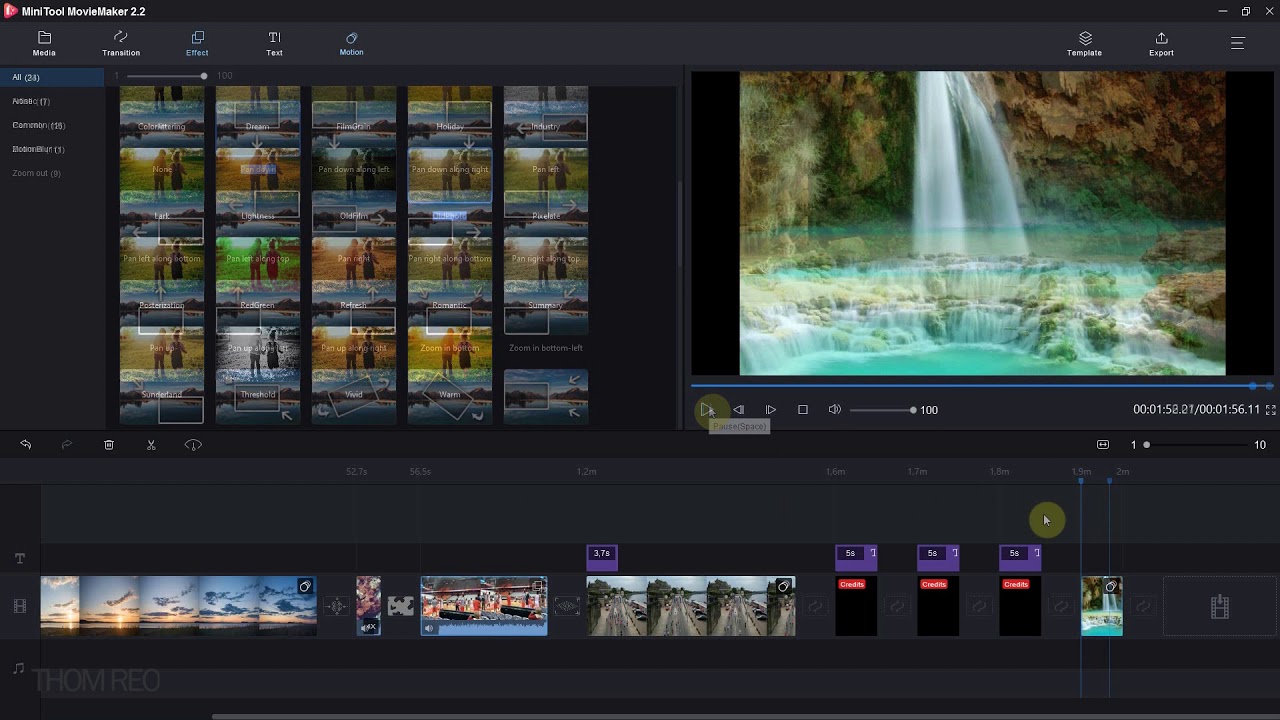 Tuto-test de MINITOOL MOVIE MAKER 2 - &eacute;diteur vid&eacute;o gratuit et simple