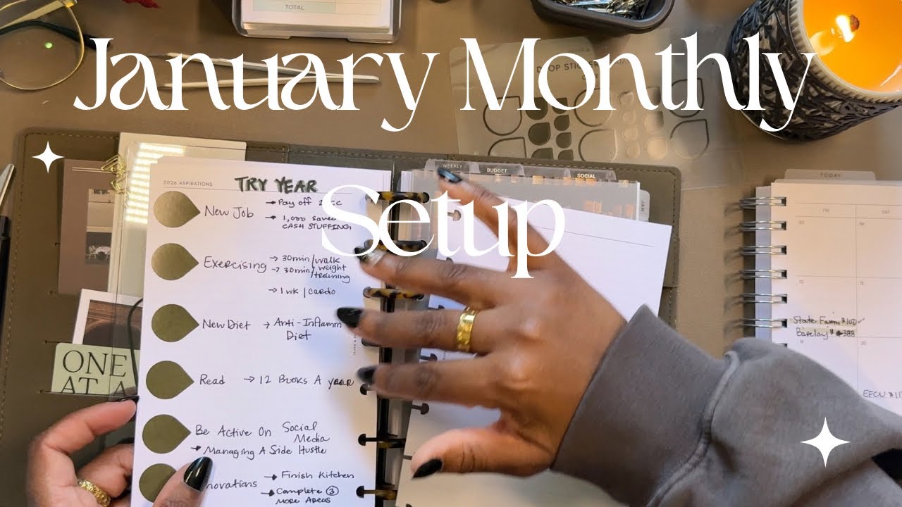 JANUARY MONTHLY SETUP | MY 