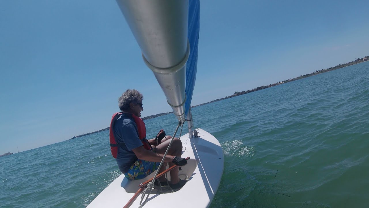 MiniFish sailing in Syracuse great harbour