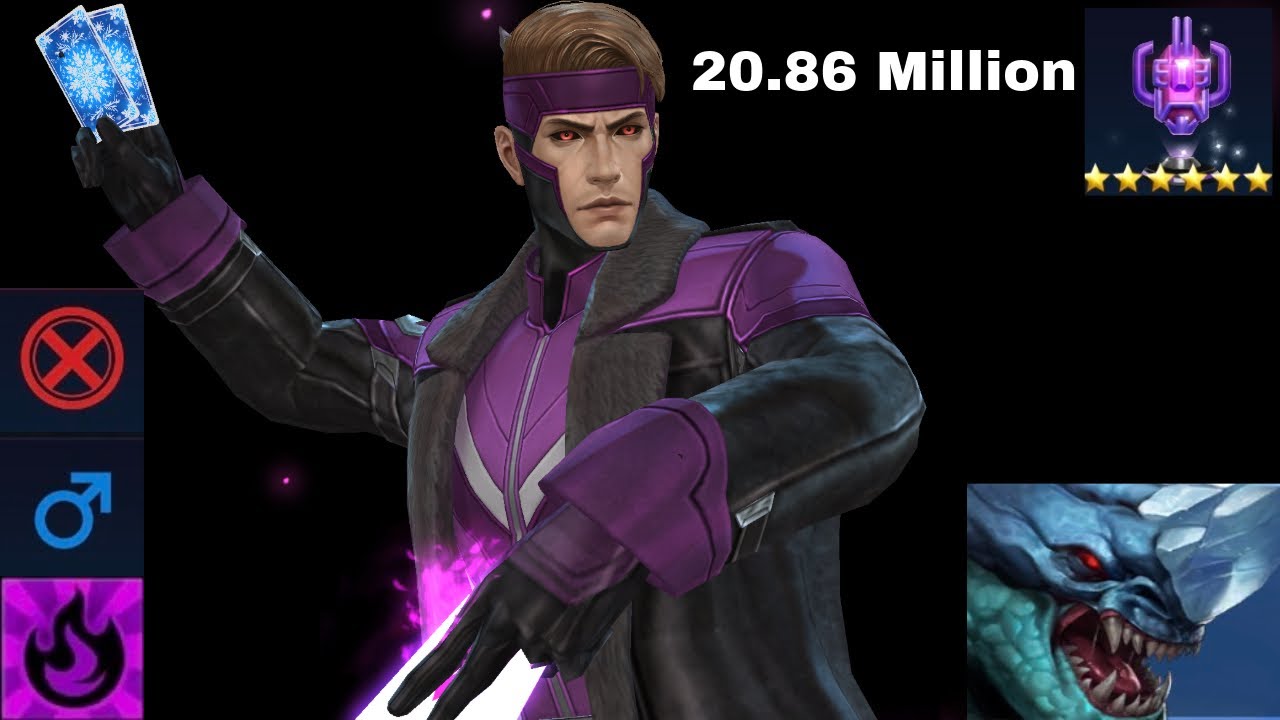 Gambit 20.86 Million (Mighty Rage) | Mutant Male ABX Burn - Marvel Future Fight