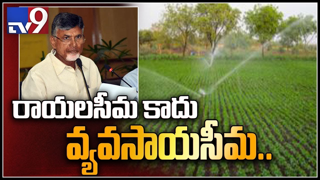 TDP instilled confidence in Rayalaseema farmers to grow crops- Chandrababu - TV9
