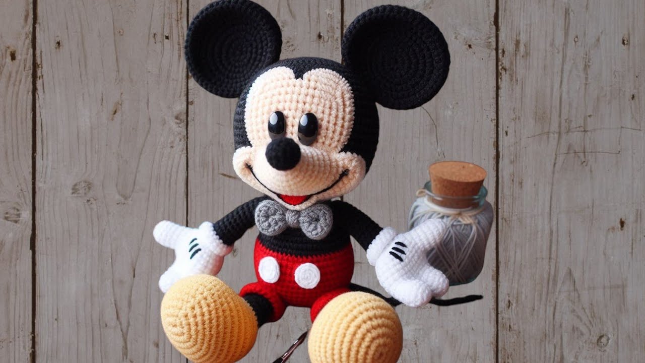 Mickey mouse a crochet (parte 2) paso por paso