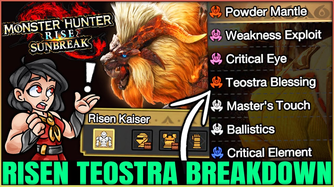 RISEN TEOSTRA IS INSANE - Best New Armor Review & Fight Breakdown - Monster Hunter Rise Sunbreak!