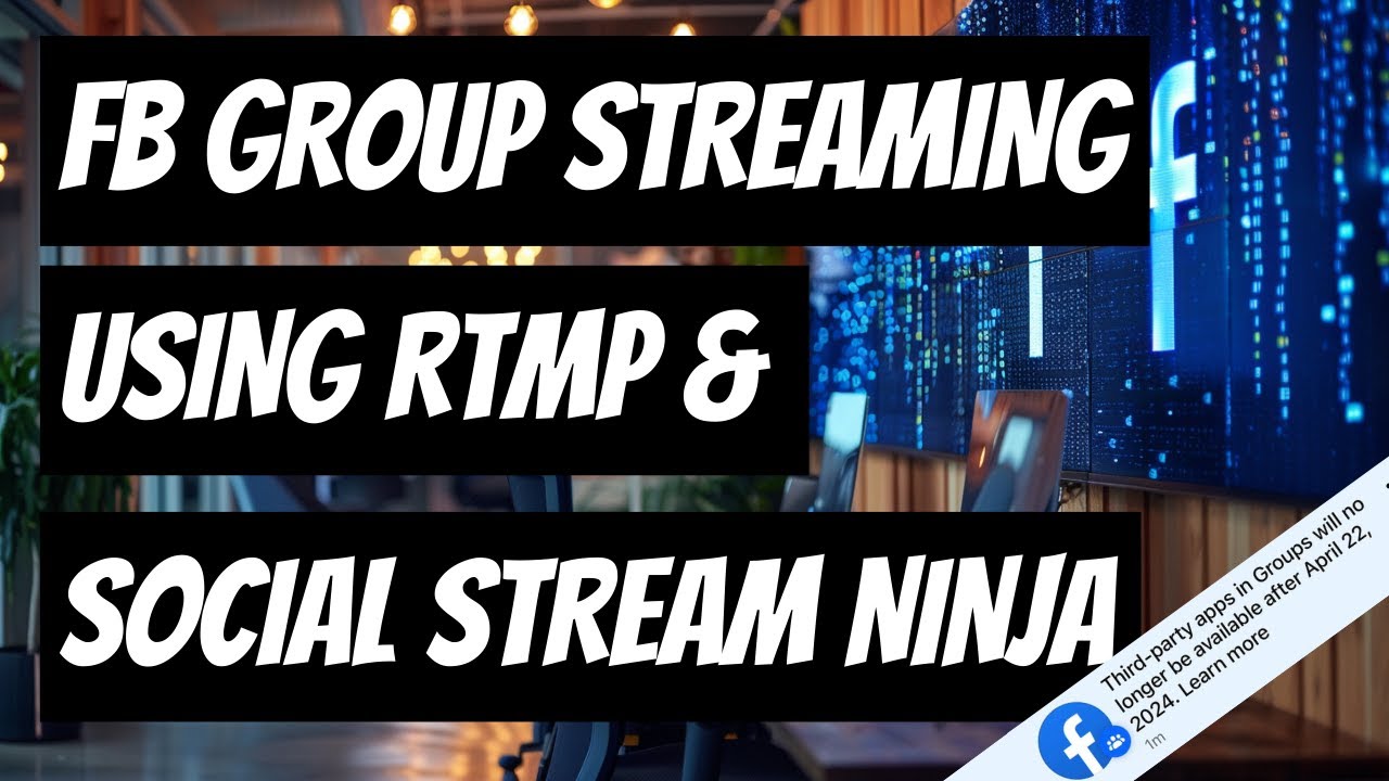 Выход в прямой эфир в группах Facebook | Настройка RTMP-ключа трансляции OBS | Ecamm | Streamyard