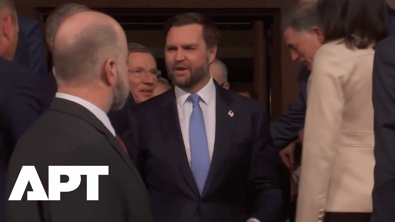 JD Vance Arrives at the U.S. House Chamber for President Trump&rsquo;s State of the Union Address