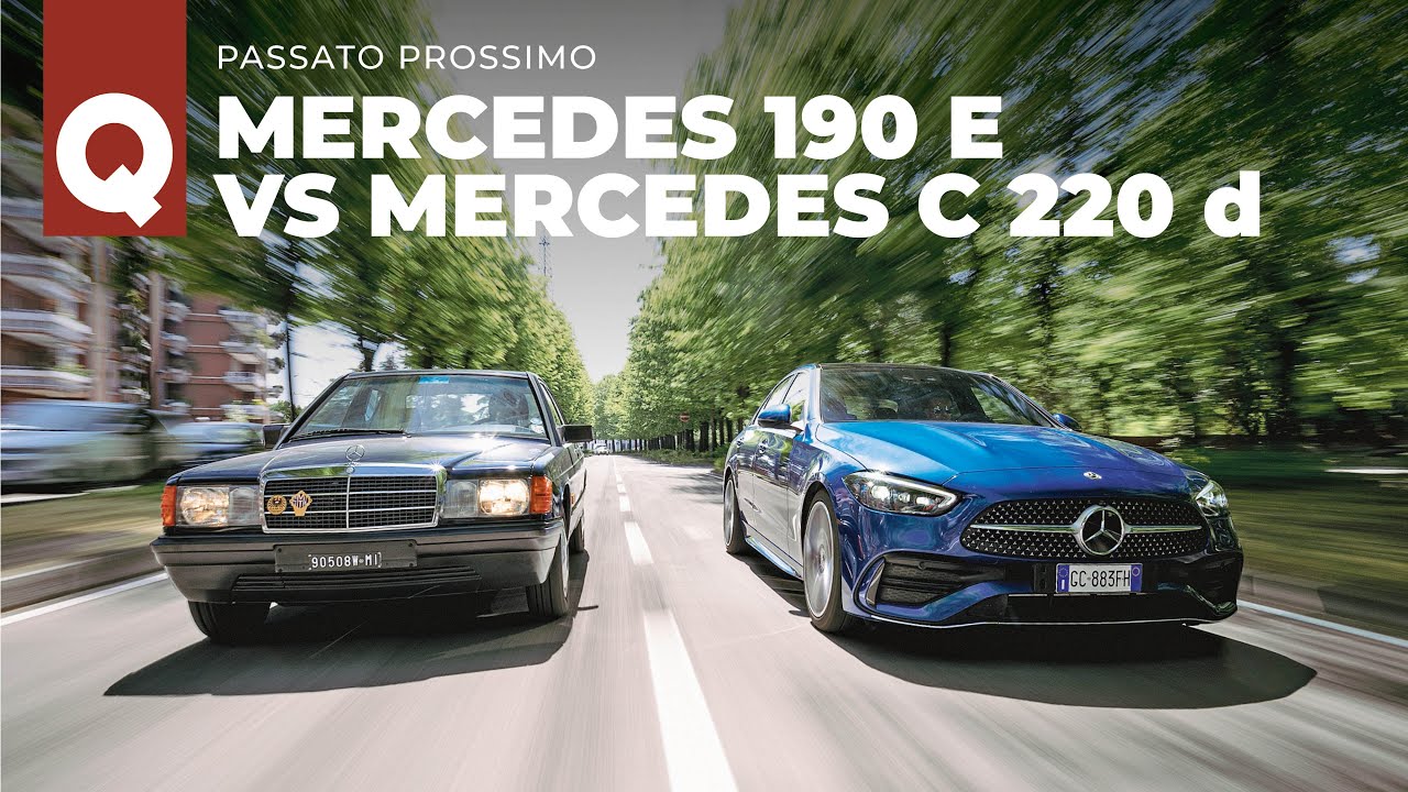 Mercedes C 220 d vs Mercedes 190 E: passato prossimo