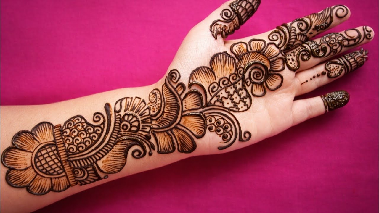Very beautiful arabic mehndi design/easy mehndi design/mehandi ka design/mehndi 