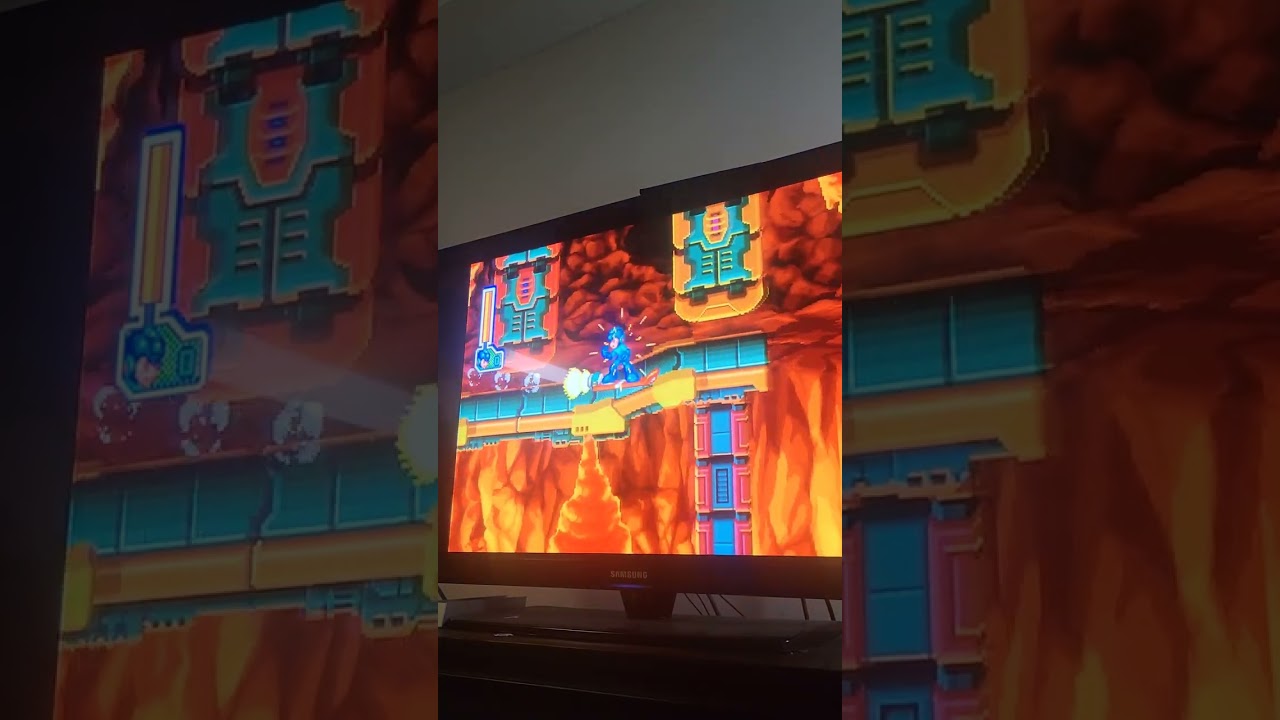 Me struggling on Wily Stage 1 in Mega Man 8 for 8 minutes straight