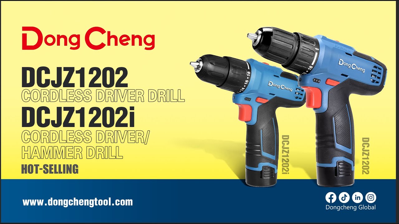 DCJZ1202 Cordless Driver Drill  &  DCJZ1202i Cordless Driver/ Hammer Drill.