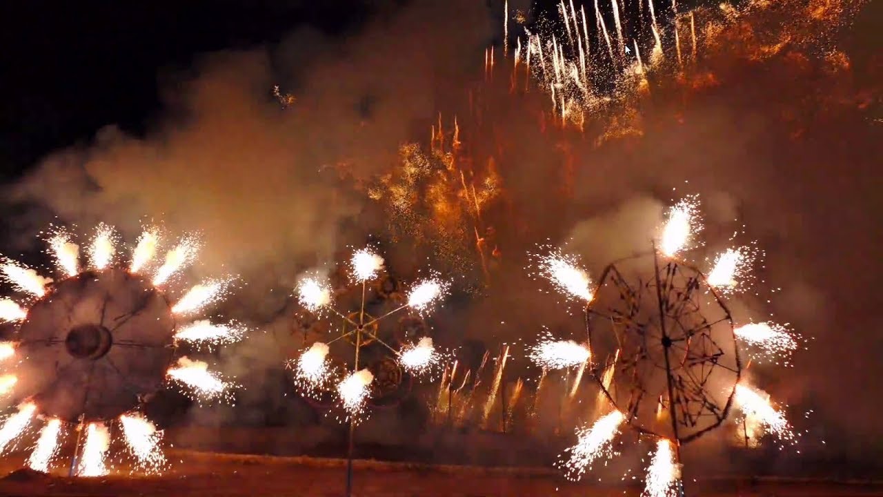 Qrendi, Malta - Ground Fireworks Finale - Santa Marija 14.08.2017