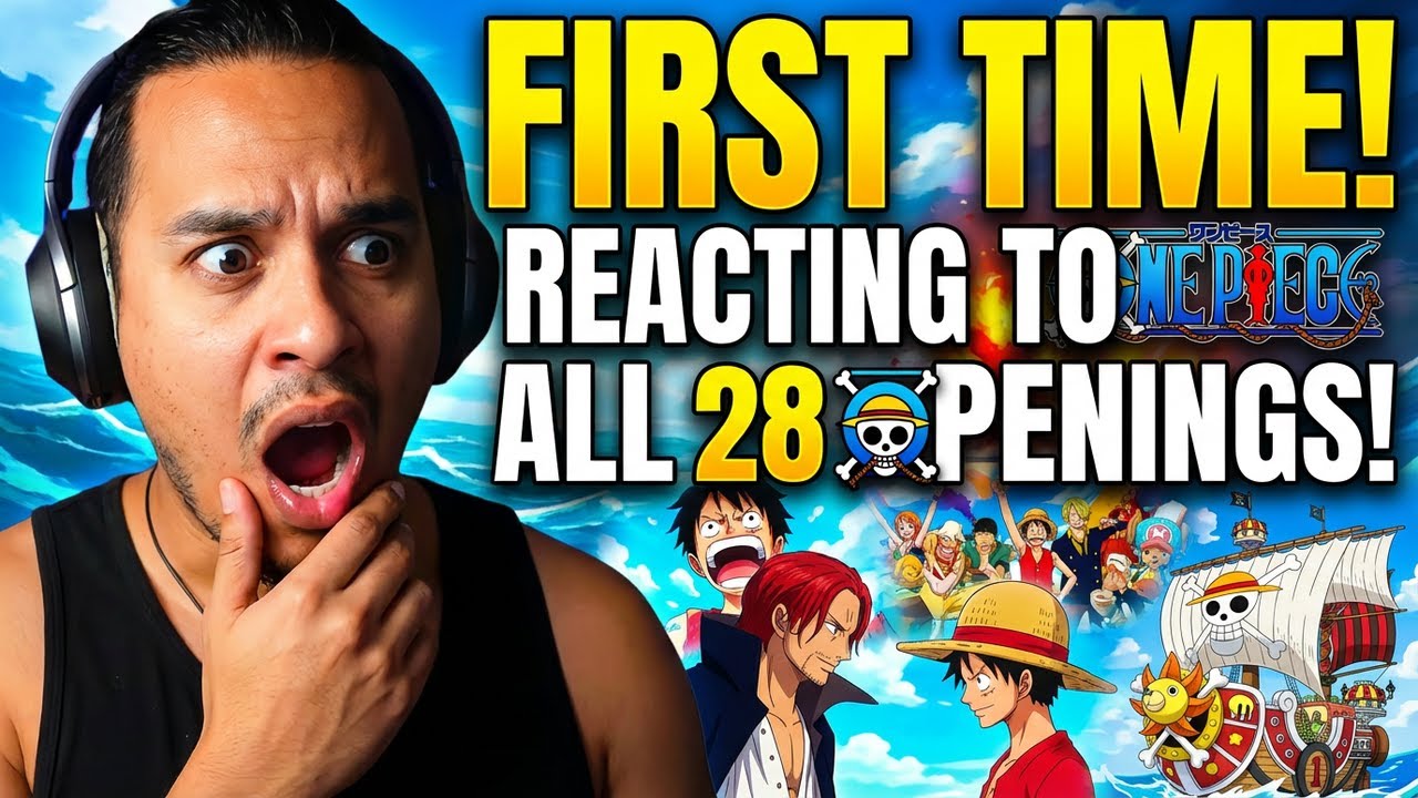 MY FIRST TIME Reacting to All One Piece Openings! (1- 28)