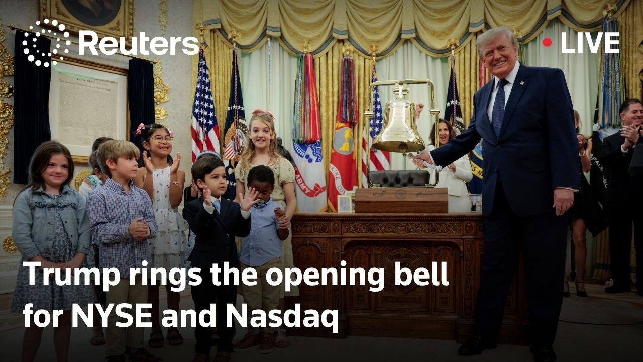 LIVE: Trump rings opening bell at New York Stock Exchange