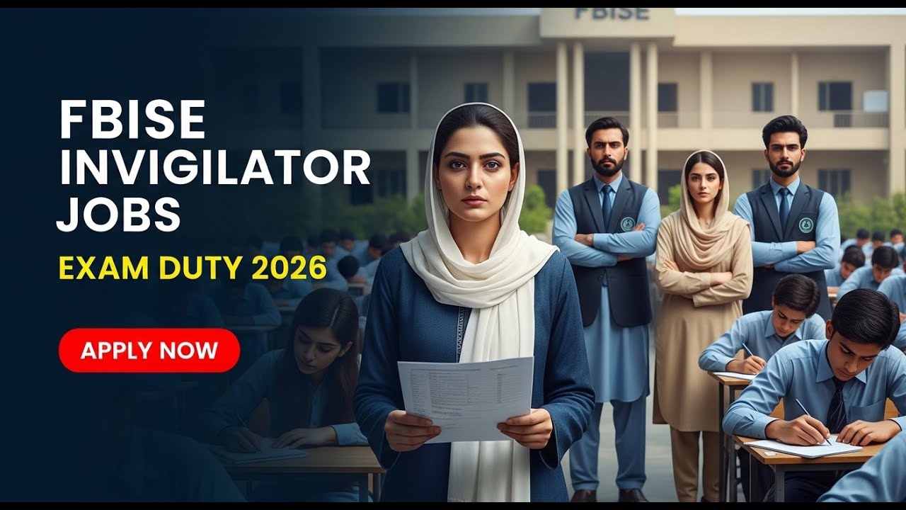 FBISE Invigilator Jobs 2026 Recruitment | Male & Female | Pakistan Jobs Update
