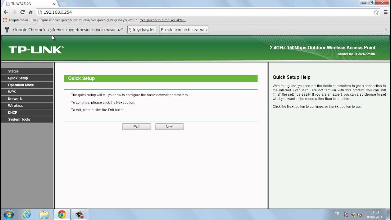 TP-LINK TL-WA7210N Access Point Modu Kurulum Videosu