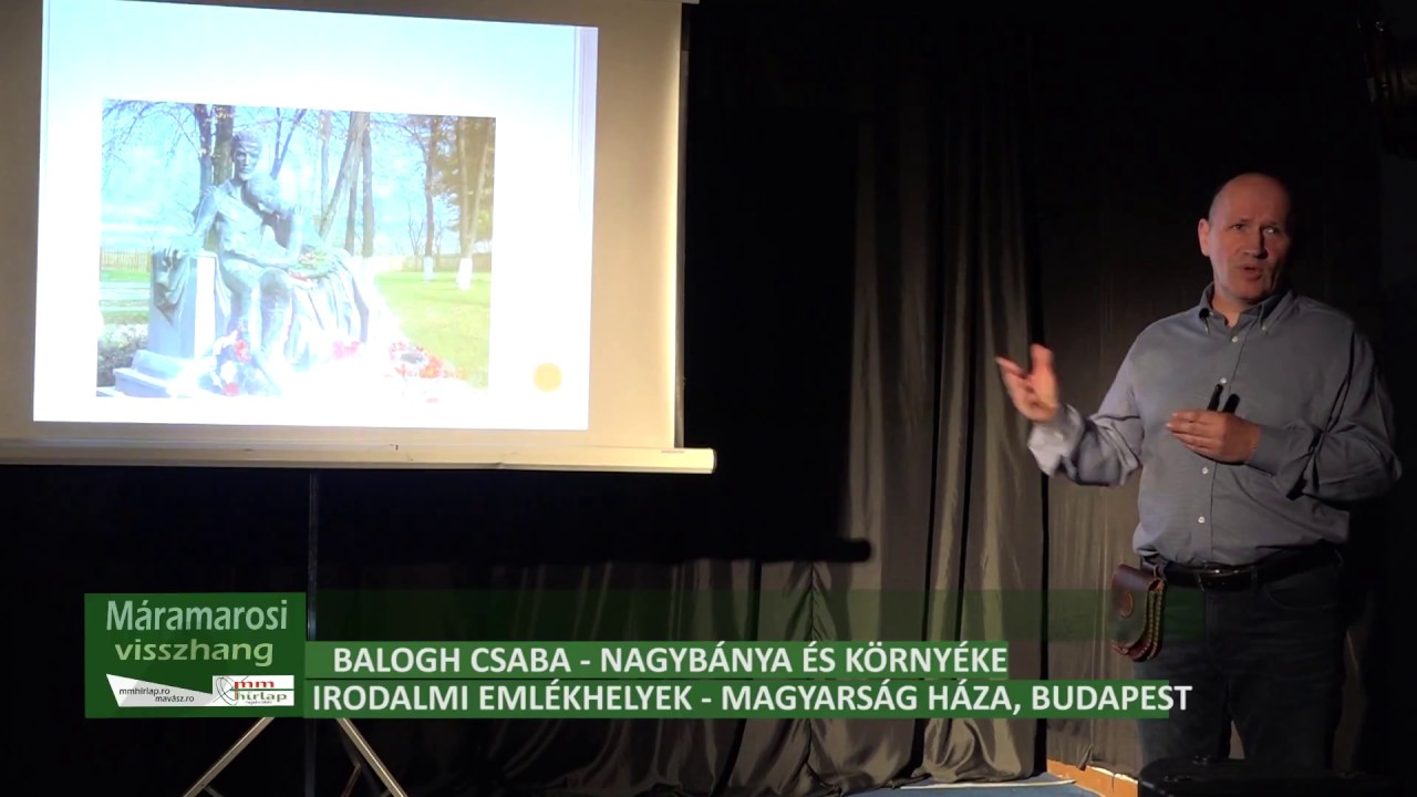Nagyb&aacute;nya &eacute;s k&ouml;rny&eacute;ke: Irodalmi eml&eacute;khelyek - Balogh Csaba előad&aacute;sa a Magyars&aacute;g H&aacute;z&aacute;ban,  2 r&eacute;sz