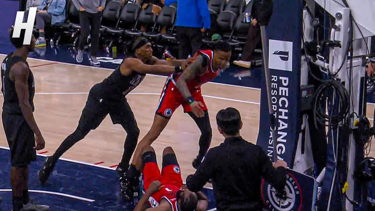 Terance Mann Fires Back After Collins Shoves Demin 😳 Double Tech!