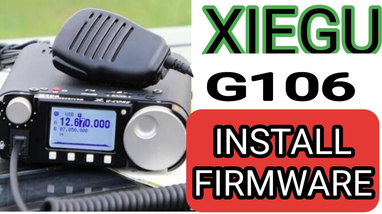 XIEGU G106 — простое обновление прошивки V1.3 и Bluetooth-динамик