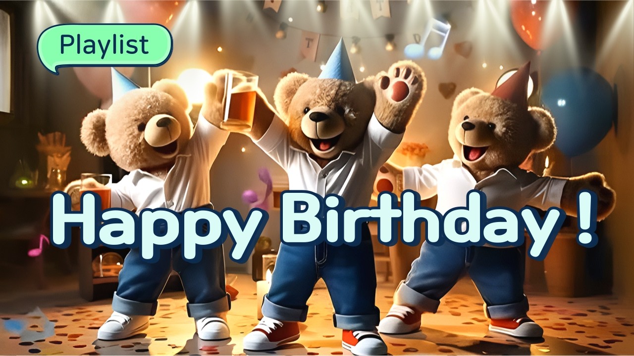 С Днем Рождения! ✨🐻 Вечеринка Медвежонка 🎂 Сегодня веселимся! Groove lofi Hip Pop