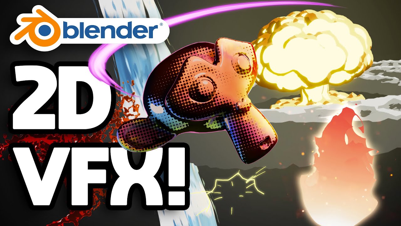 How to Make Stylized 2D VFX in Blender - IT'S EASY!