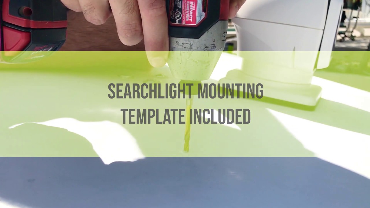 Boat Searchlight Installation | The new rugged RCL-95 from ACR Electronics