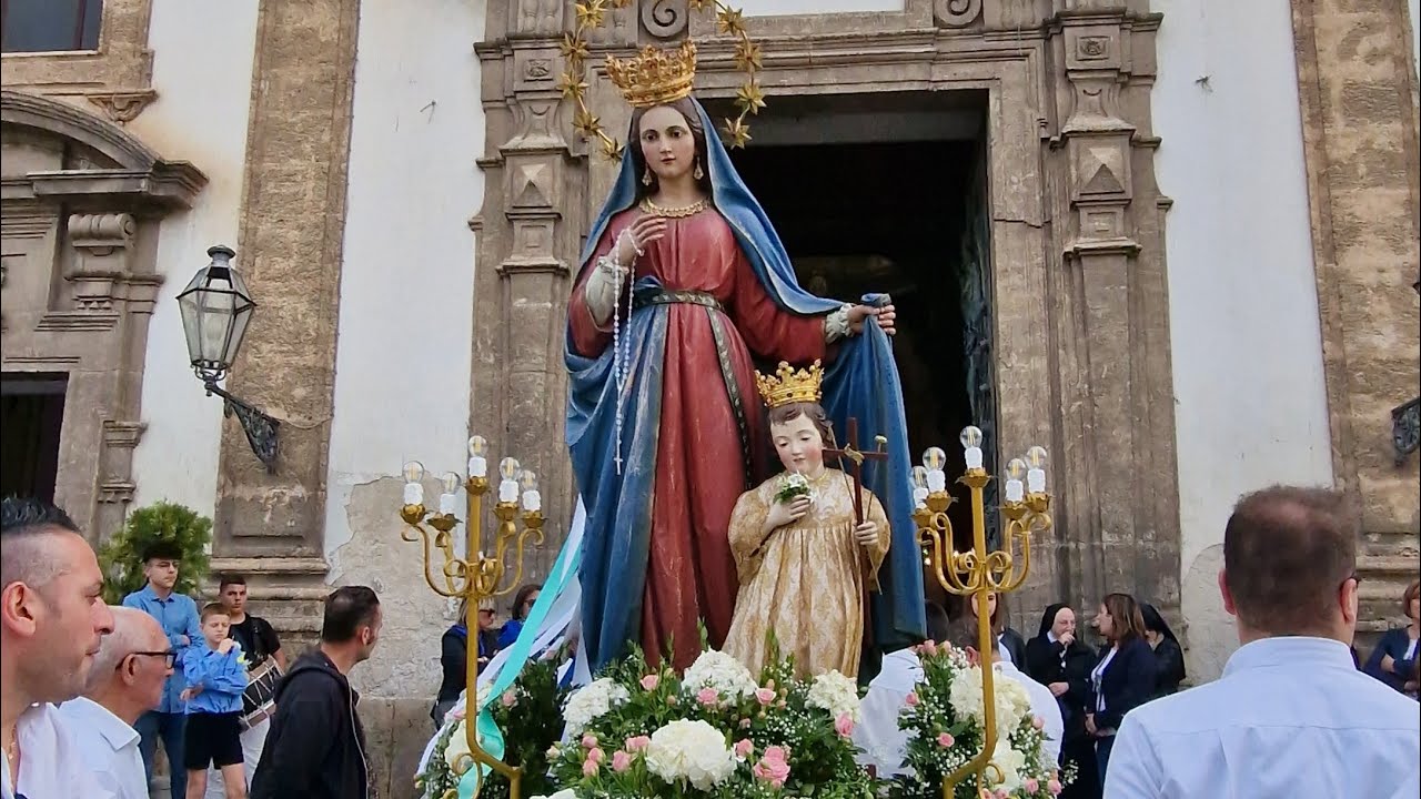 CARINI (PA) - TRASFERIMENTO DI MARIA SS. DEI CASI DISPERATI IN CHIESA MADRE (4K) 20/05/2023