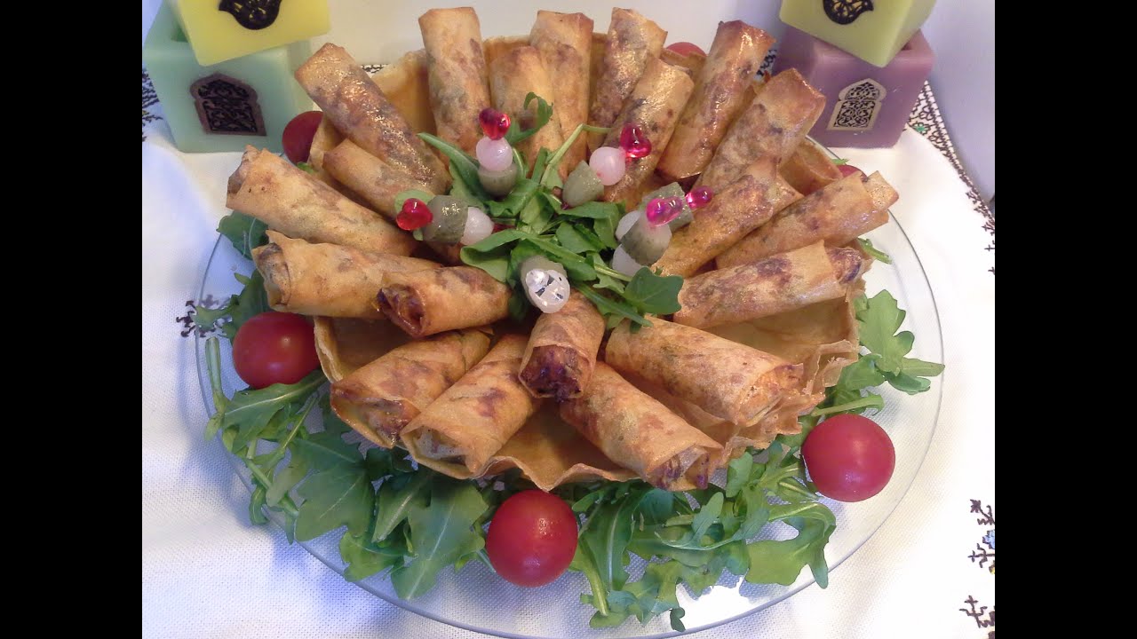 قنينطات بالدجاج من الد مايكون مع طريقة راقية  للتقديم(مملحات رمضان) cigare aupoulet