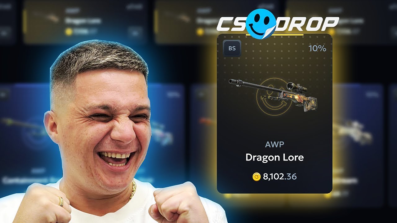 Я выиграл более 20 000 монет на CSDROP 🎮 Распакованный AWP Dragon Lore