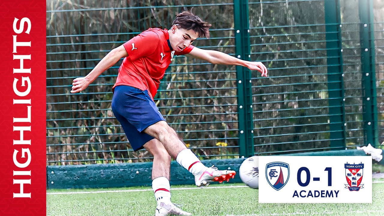 📽️ U19 Match Highlights | Chesterfield FC U19 0-1 York City U19