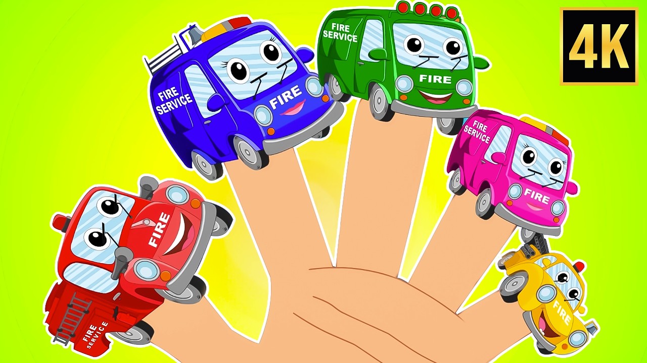 Fire Truck Finger Family Song & More Fun Learning Rhymes for Kids