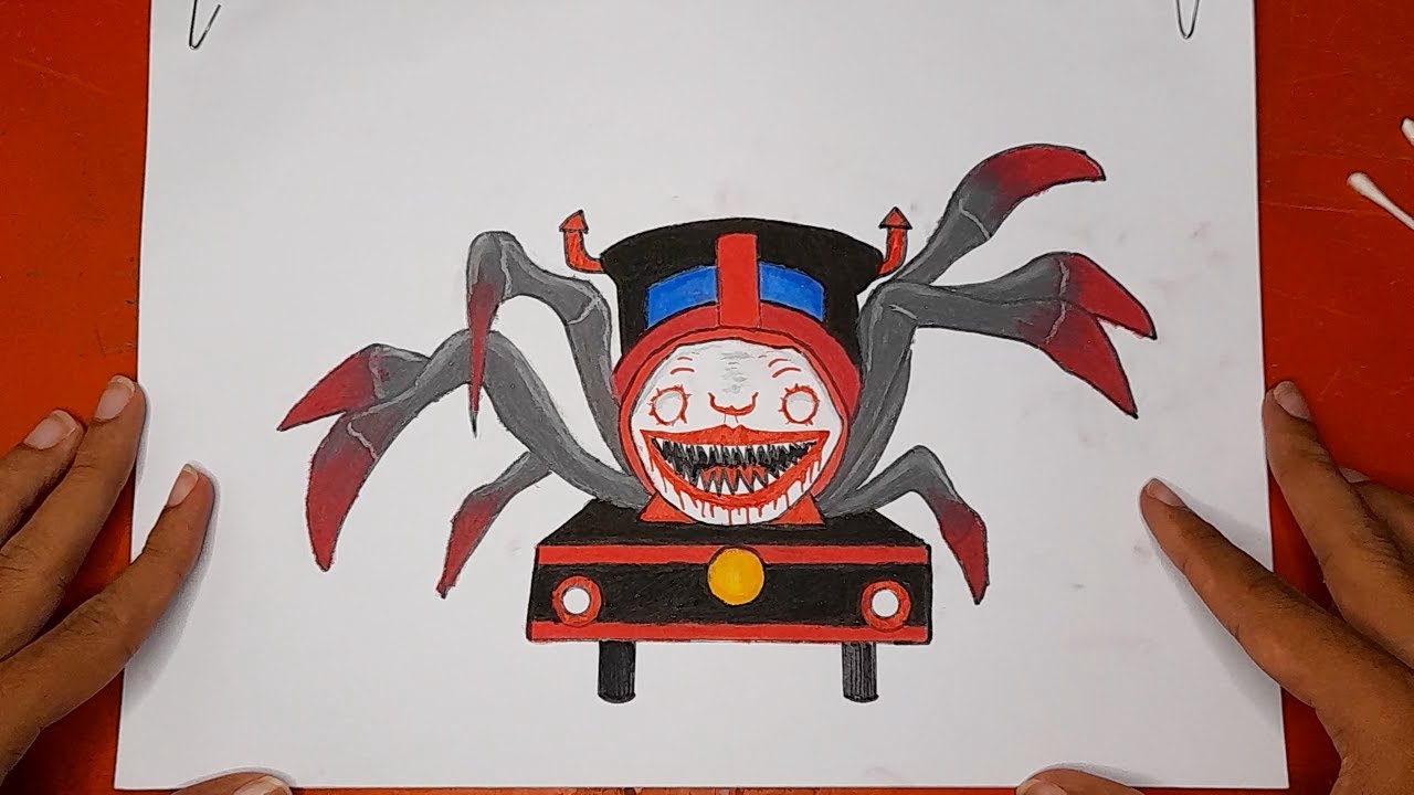Seram, Menggambar Choo Choo Charles Game Horror