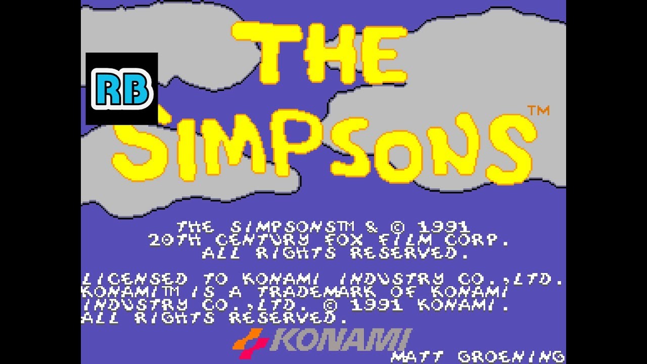 1991 [60fps] The Simpsons DEMO