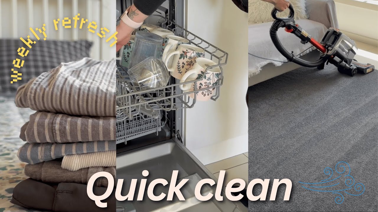 Quick house clean | no talking w/ upbeat music | cleaning motivation