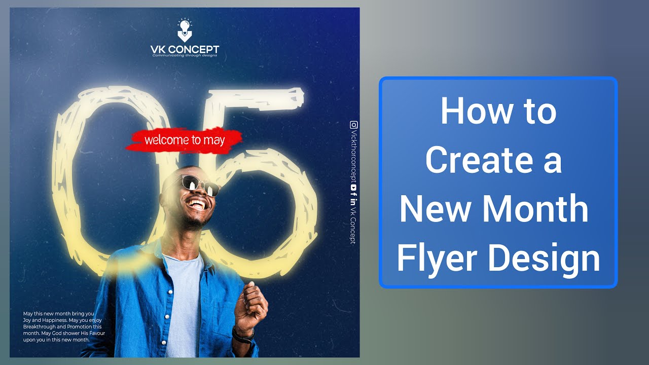How to create a New Month Flyer Design with Photoshop