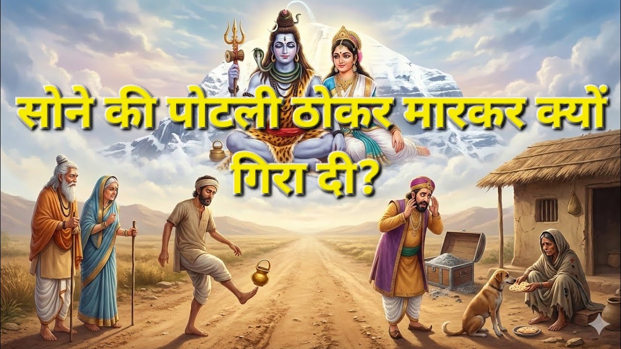 सोने की पोटली ठोकर मारकर क्यों गिरा दी? महादेव और माता पार्वती की दिव्य परीक्षा!
