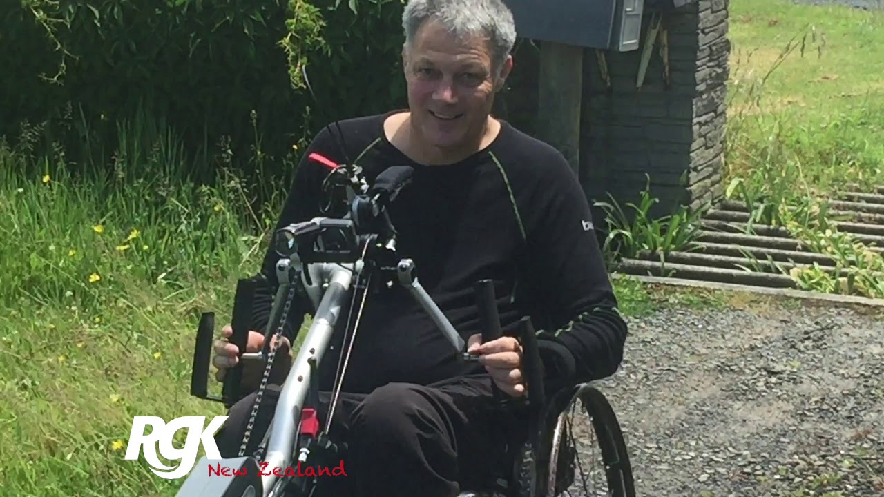 Quickie Attitude Hybrid handcycle with tetra/ quad controls, by RGK New Zealand