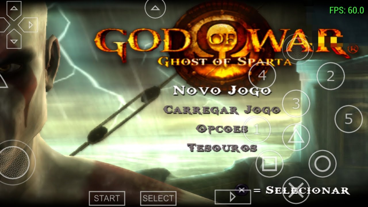 Configuração 30 FPS Gog of War Ghost of Sparta