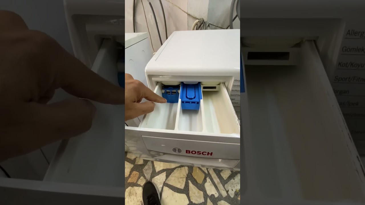&Ccedil;amaşır makinesinde sıvı deterjan kullanabilmek i&ccedil;in yapmanız gereken ! #&ccedil;amaşırmakinesi #bosch