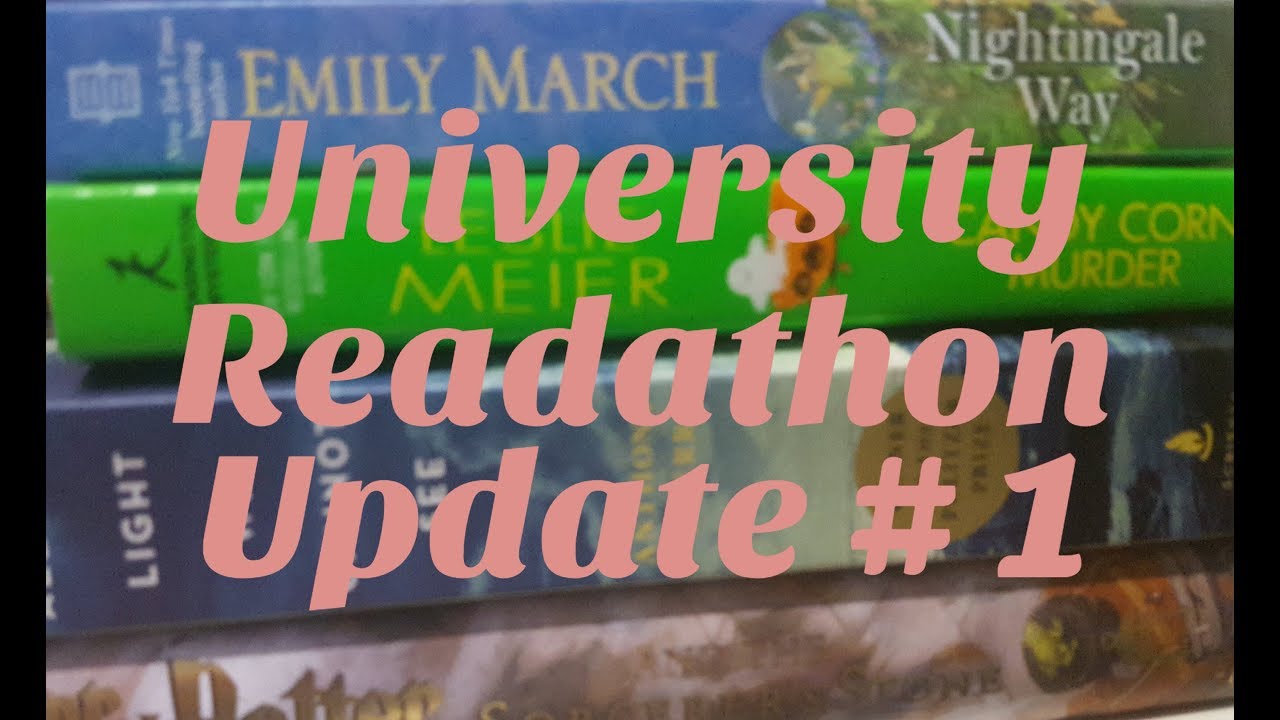 University Readathon 2017 Update #1
