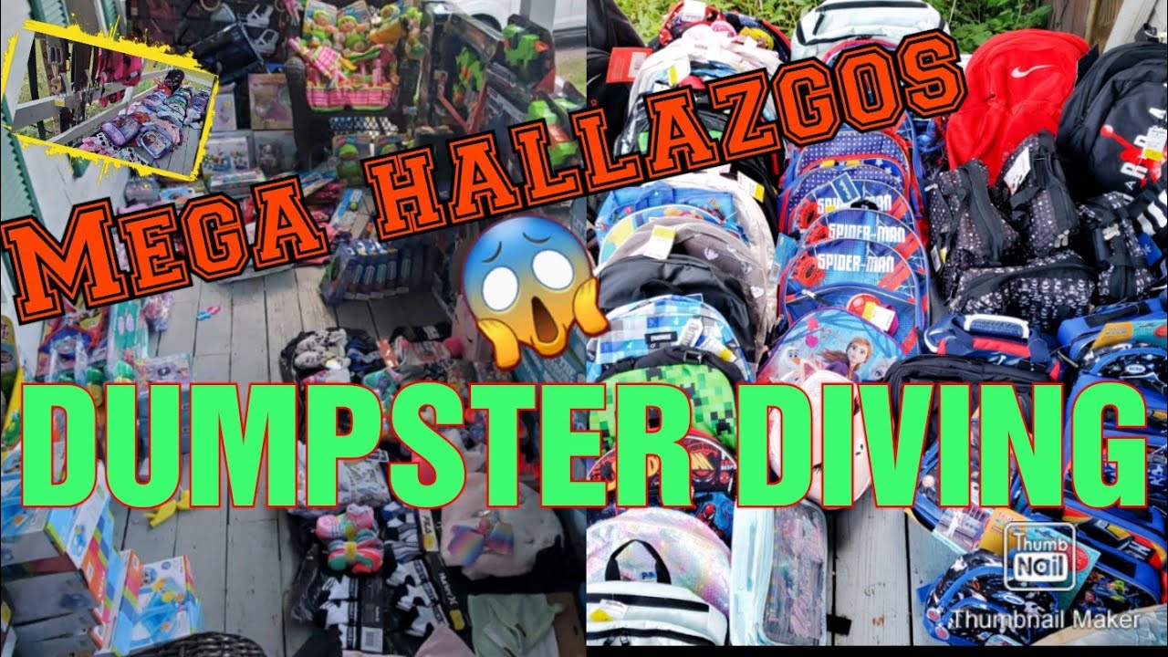 ♻️DUMPSTER DIVING/LO QUE TIRAN EN USA 🇺🇸 Aqui El MEGA HALLAZGO Completo mostrando todo